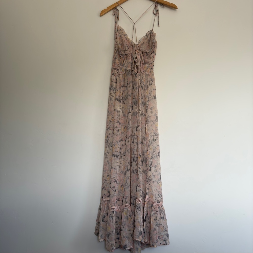 NWT Anthropologie Sheer Floral Curtain Top Size: Small - Picture 4 of 7